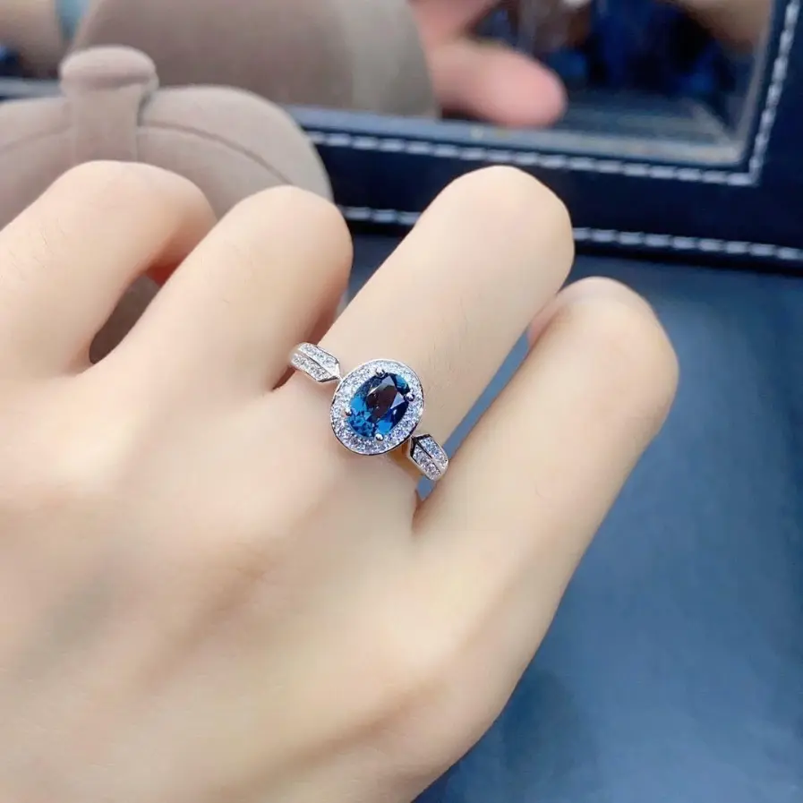 Halo Ring with gemstones and diamond accents