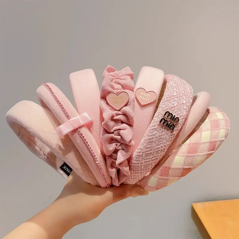 Assorted pink fashion headbands one pices