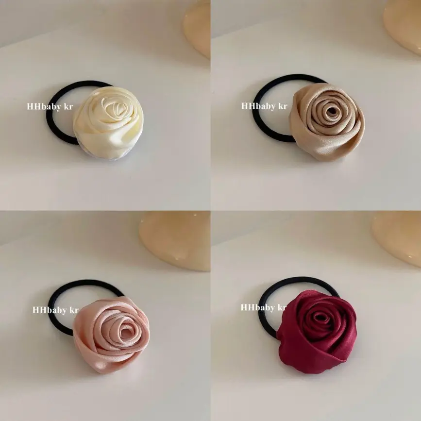 Elegant Floral Elastic Hair Ropes