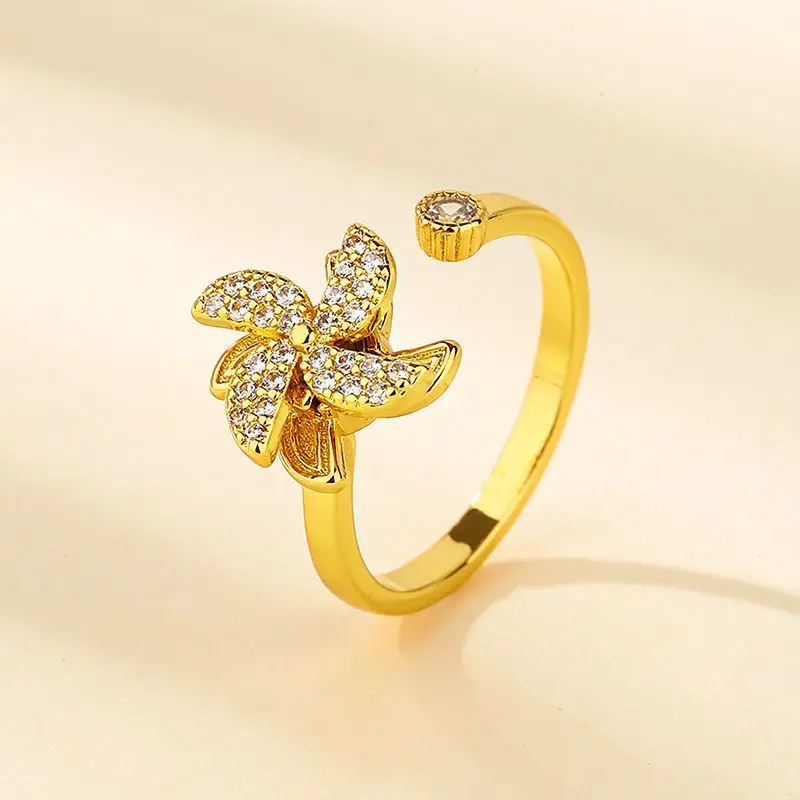 AdjustableFlower Fidget Ring