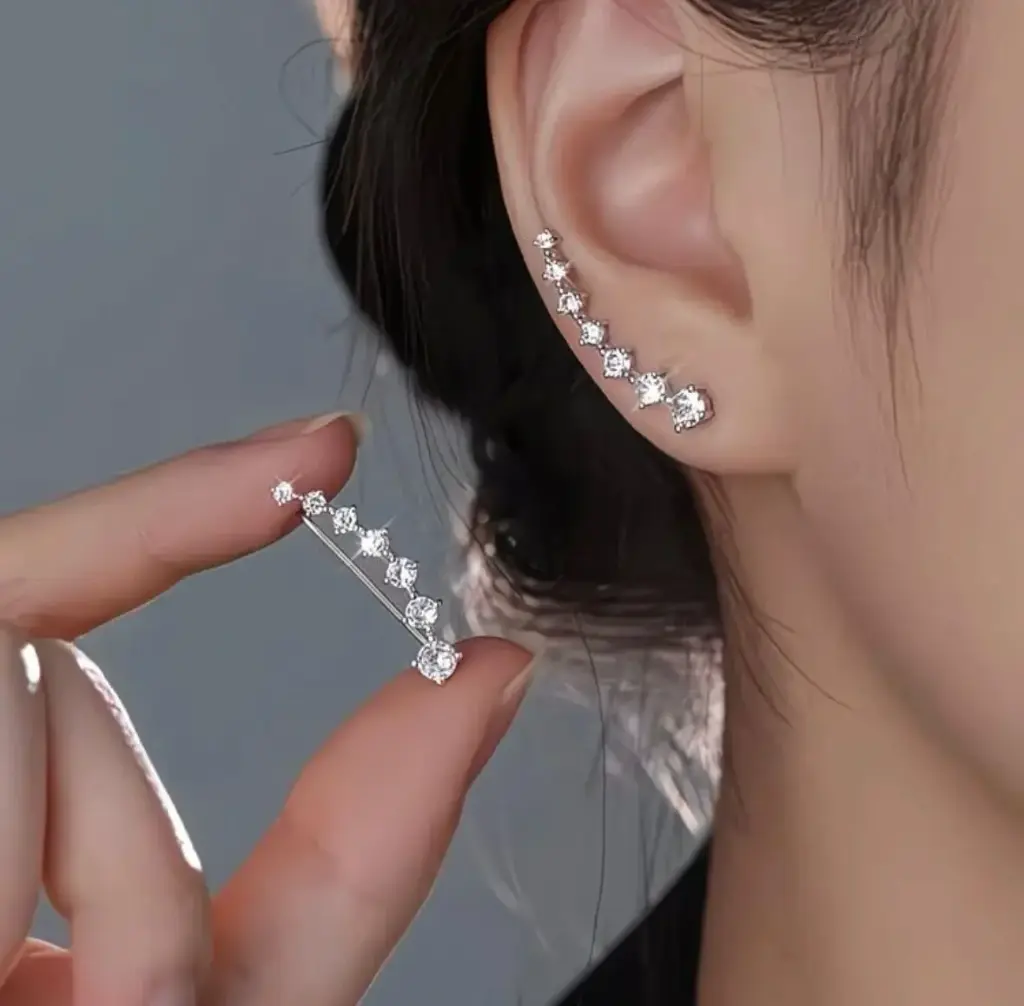 [EARR001] Climbing star stud earrings