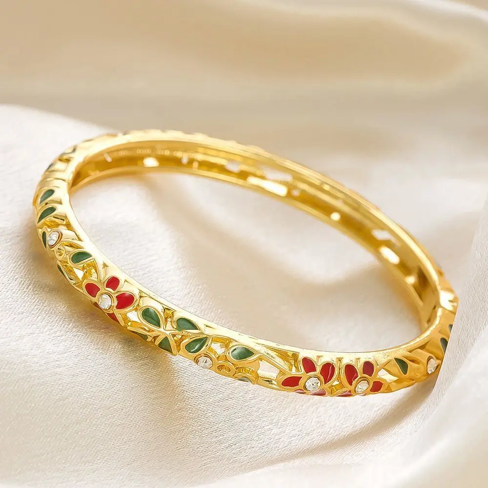 Enamel Bangle Bracelet